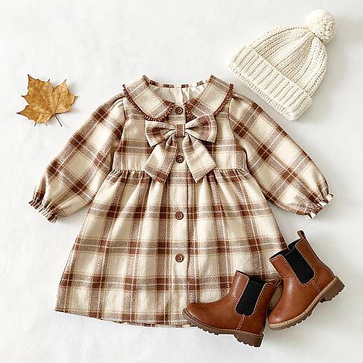 Cozy Autumn Plaid Outfit Flatlay