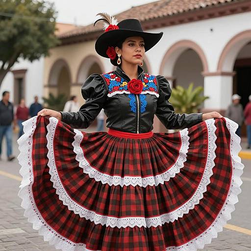 Traditional Mexican Festival Dress