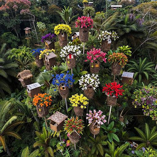 Hummingbird Nest Village in Jungle Canopy