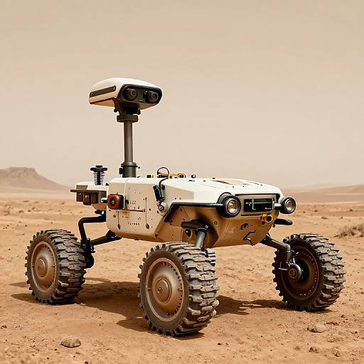 Retrofuturistic Martian Rover Design