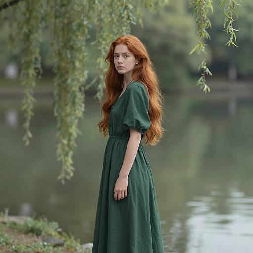 Serene Portrait of a Young Woman