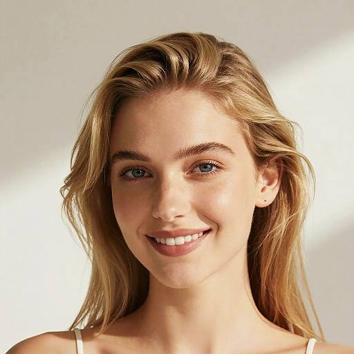 Blond Hair Filter on Smiling Portrait