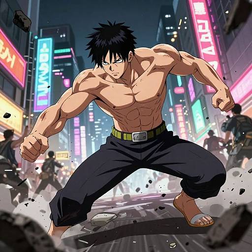 Kirishima Urban Battle Action Scene