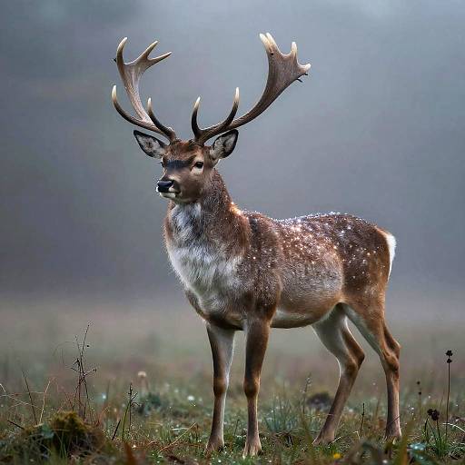 Ethereal Noble Stag in Enchanted Glade