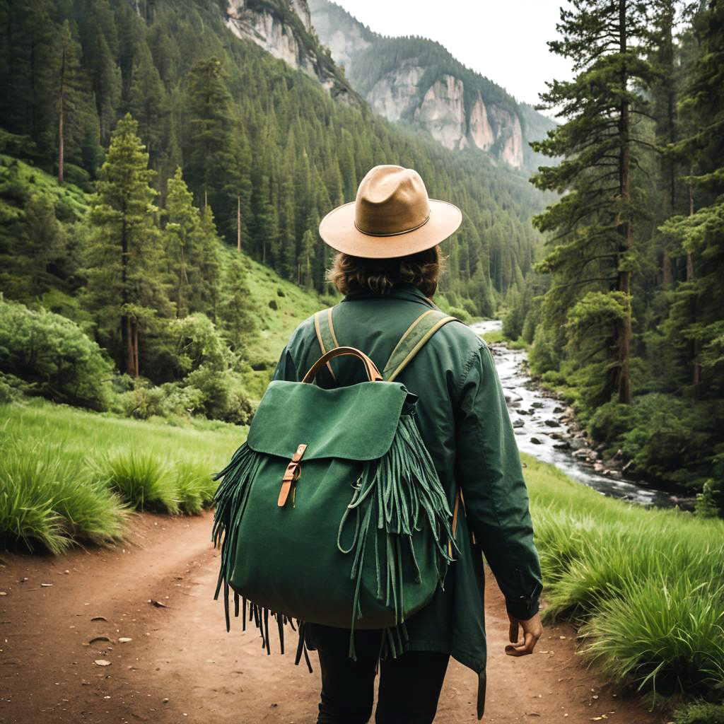 Nature Photographer Exploring Scenic National Park