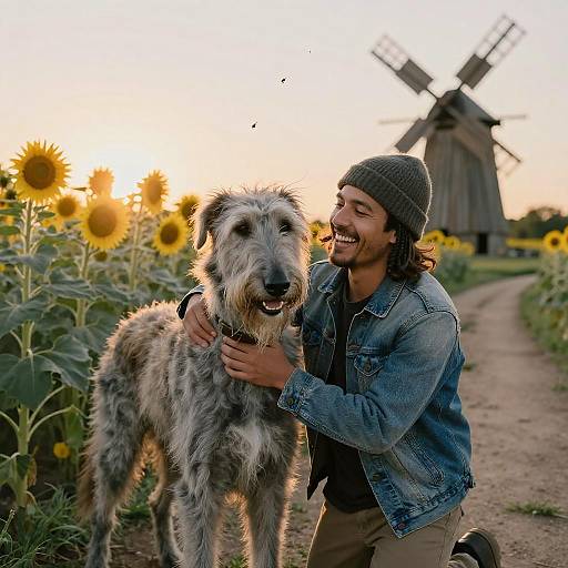 Joyful Bonding in a Sunflower Field