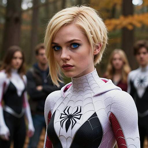 Cinematic Gwen Stacy Autumn Close-Up