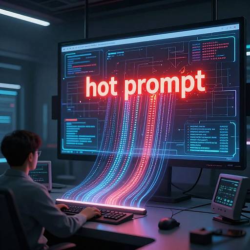 High-Tech AI Control Room