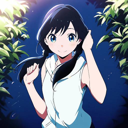 Illustration of Amano hina (tenki no ko), tenki no ko in the style of Non (nuebako)