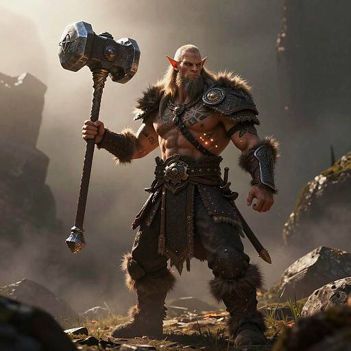 Enchanted Barbarian Warrior Concept