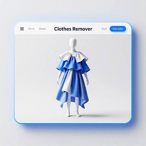 Futuristic AI Clothes Remover Concept