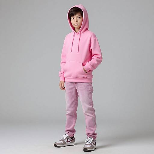 Realistic Pink Candy Hoodie Outfit