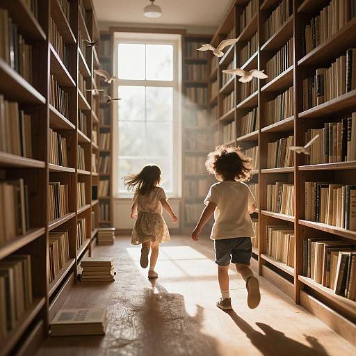 Light Children in Living Library