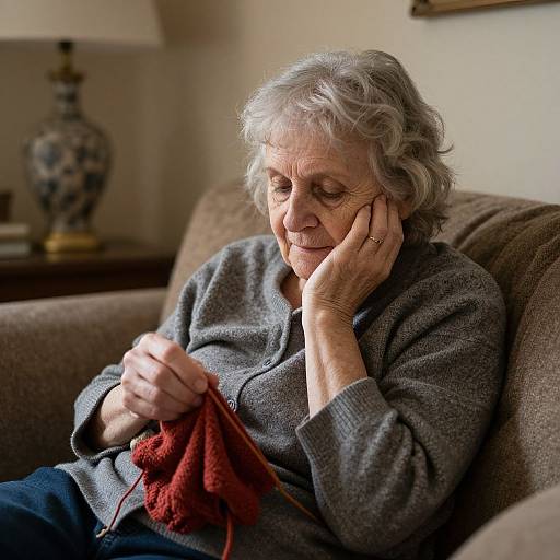 Elderly Woman's Reflective Memory