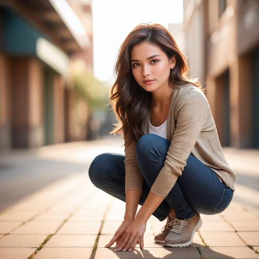 Warm Natural Portrait of a Woman Outdoors