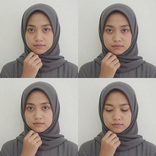 Portrait of Asian Woman in Hijab