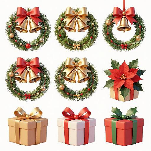 Vibrant Christmas Decorations and Gifts