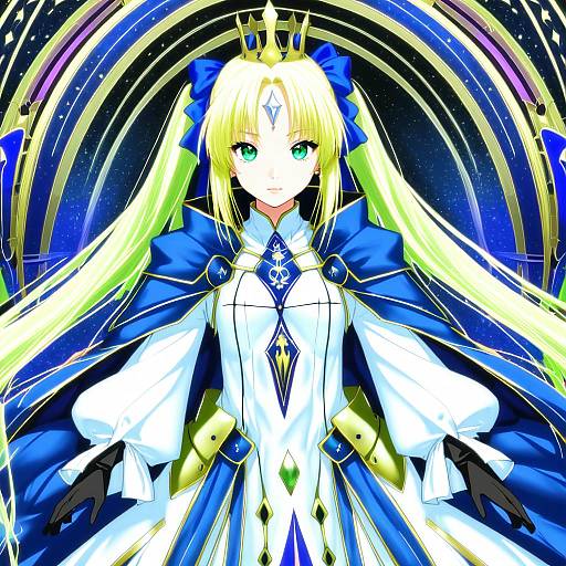 Illustration of Artoria caster (third ascension) (fate), fate/grand order in the style of Komori kei