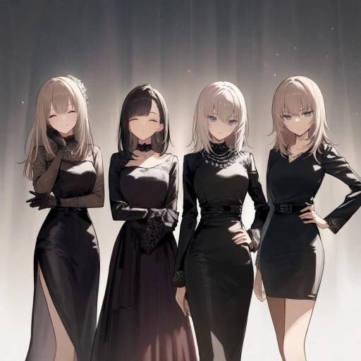 Sisterly Love: Stylish Girls in Black