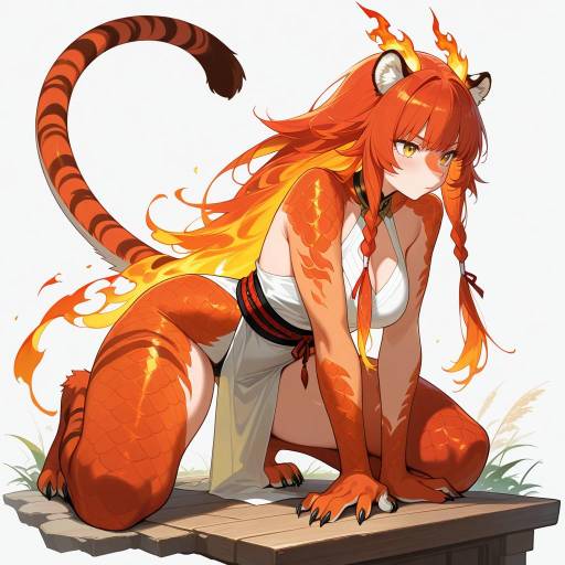 Fierce Dragoness in Shrine Setting Fierce Dragoness in Shrine Setting
