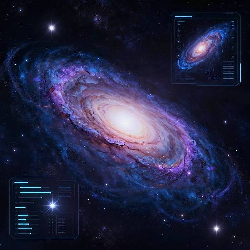 AI-Generated Cosmic Galaxy Art