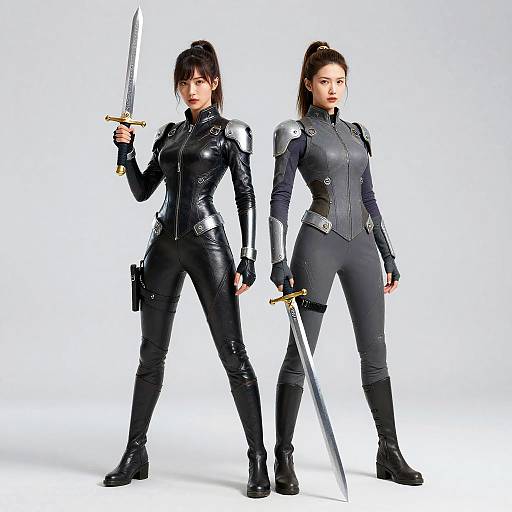 Futuristic Woman with Sword