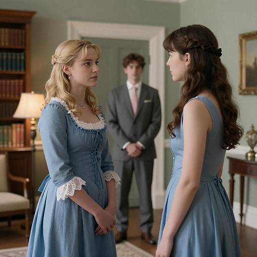 Victorian Elegance in Well-Lit Room