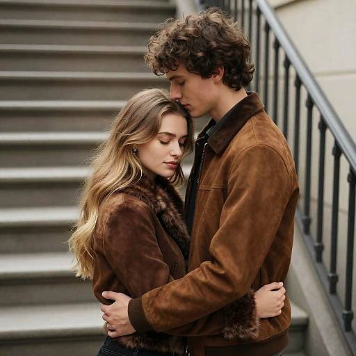 Intimate Moment of a Young Couple