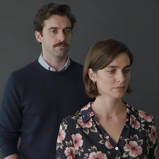 Indoor Portrait of a Couple Together