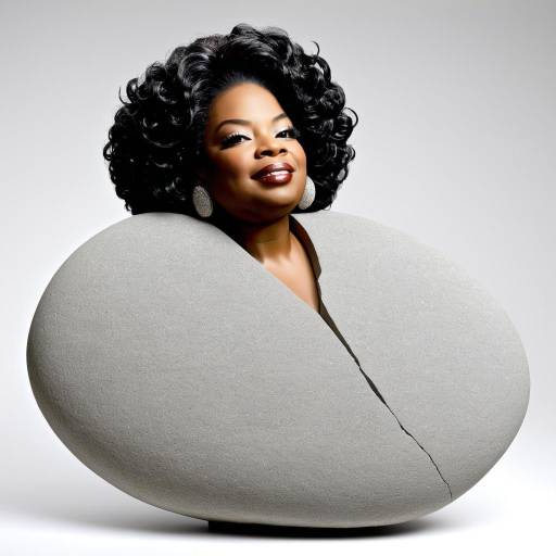 Conceptual Portrait of Woman Emerging from Stone