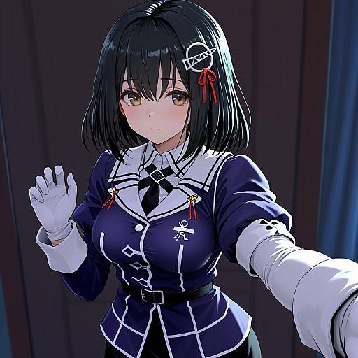 Illustration of Haguro kai ni (kancolle), kantai collection in the style of Ishikkoro