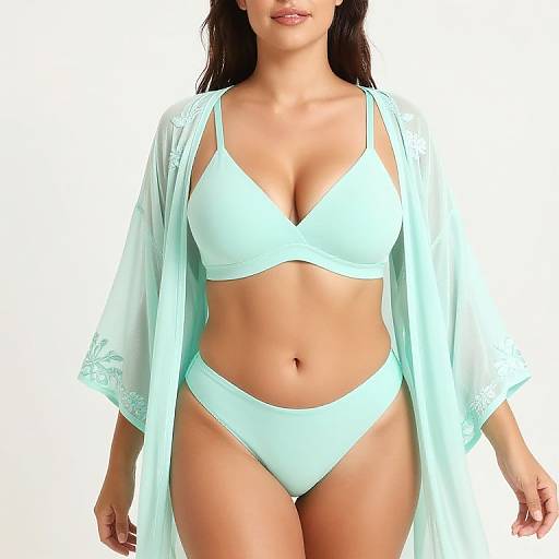 Eco-Friendly Pastel Triangle Bikini Set