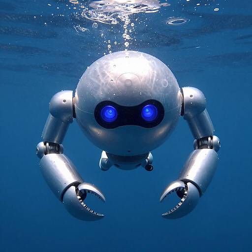 Mystical Underwater Robot Encounter
