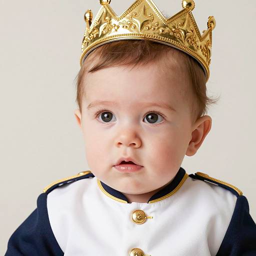 Adorable Baby Prince in Royal Outfit