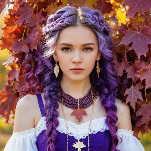 Autumn Elegance: A Girl with Jewelry