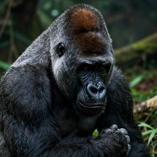Heartbreaking Portrait of a Defeated Gorilla