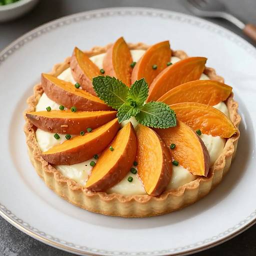 Sweet Potato Tart with Sain-André Cheese