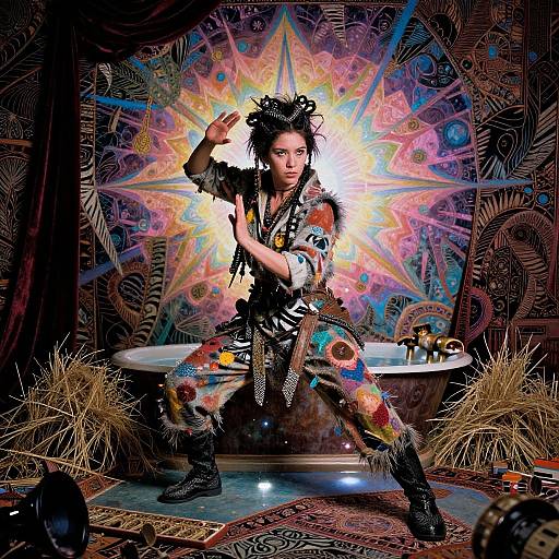 Surreal Adventurer in Cinematic Suburbia