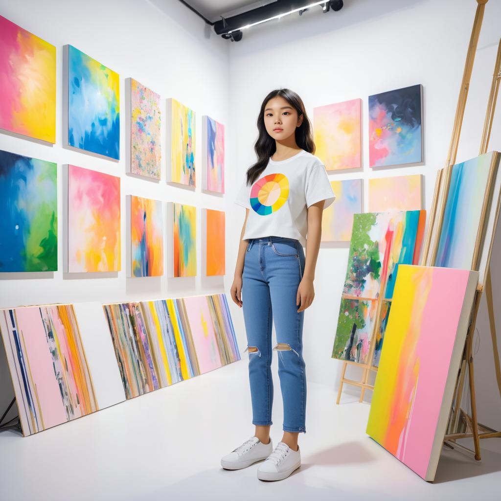 Portrait of a Teenage Asian Artist