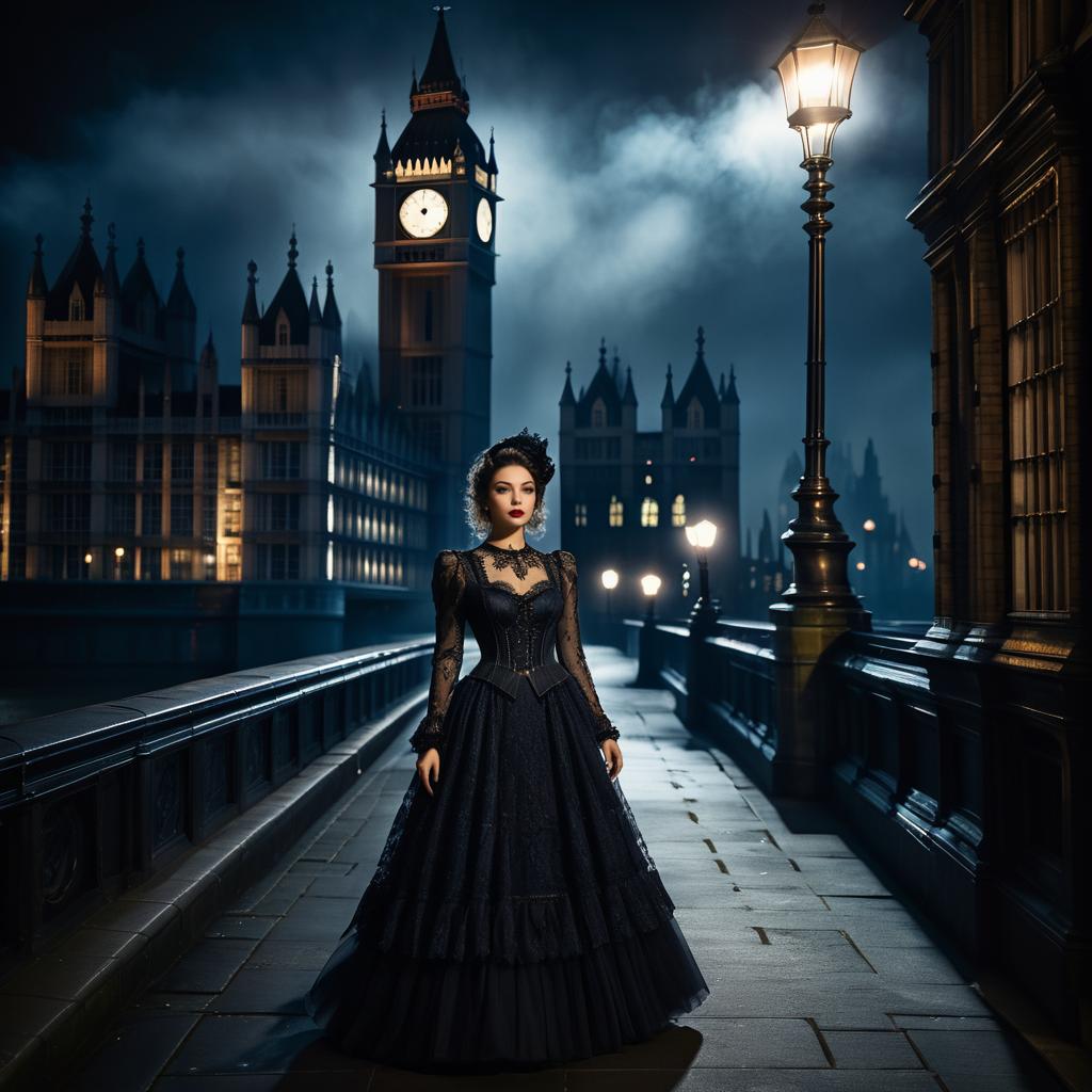 Steampunk Surrealism: London Portrait at Night