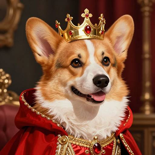 Regal Pembroke Welsh Corgi Queen