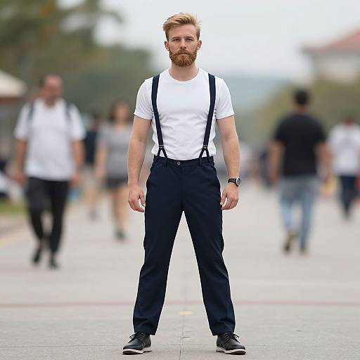 Blonde Man in Jumpers Costume