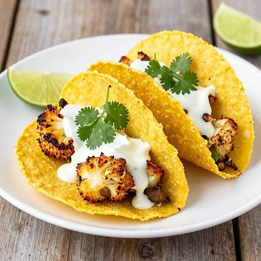 Roasted Coconut Cauliflower Tacos