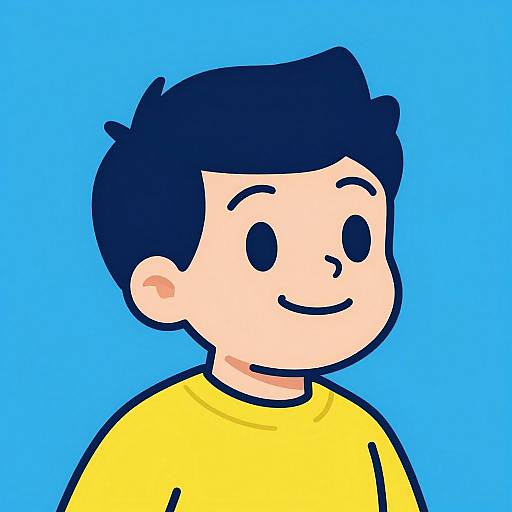 Vault Boy Smiling Vector Portrait