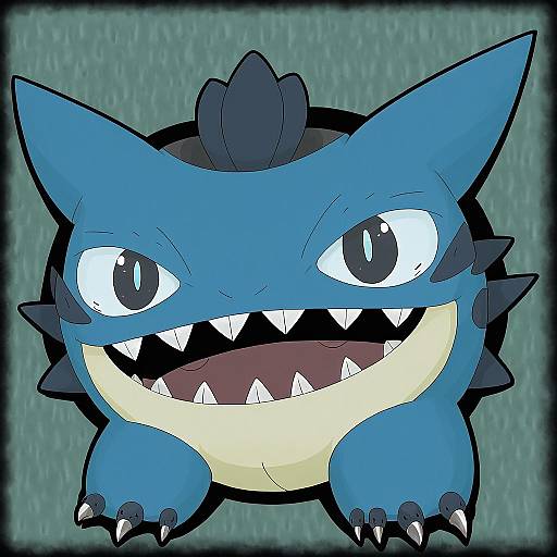Illustration of Munchlax, pokemon in the style of Heripantomorrow