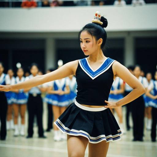 Realistic Asian Majorette Dance Costume