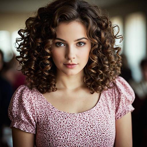 Elegant Solo Girl in Pink Dress