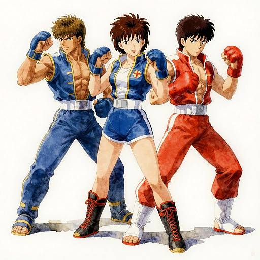 Vintage Street Fighter Watercolor Poster