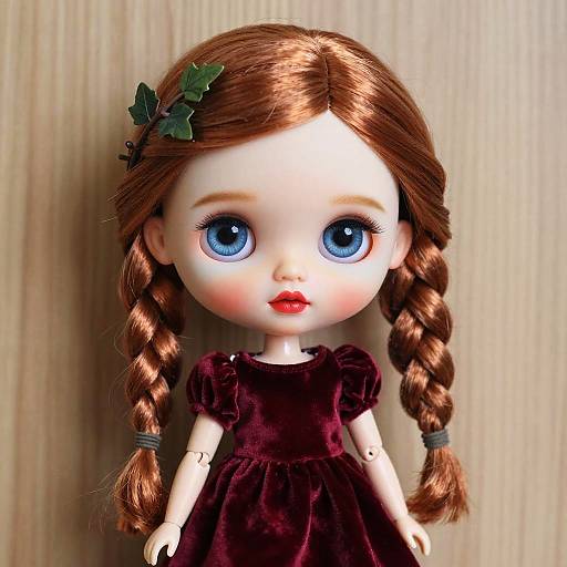 Realistic Porcelain Doll Portrait