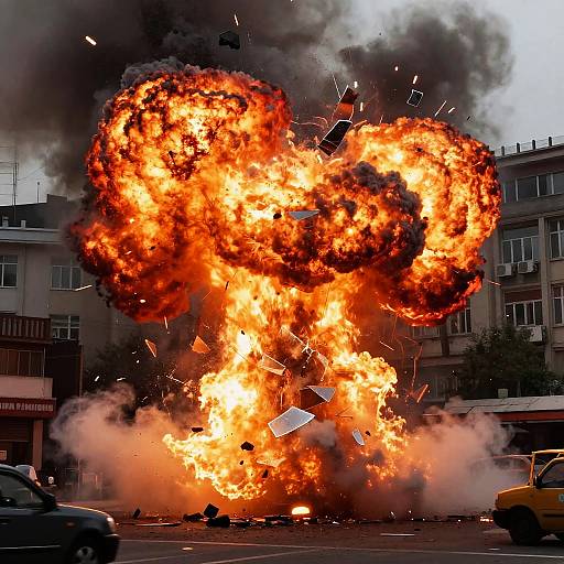Dynamic Realistic Urban Explosion Scene